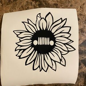 Keep sunflower decal